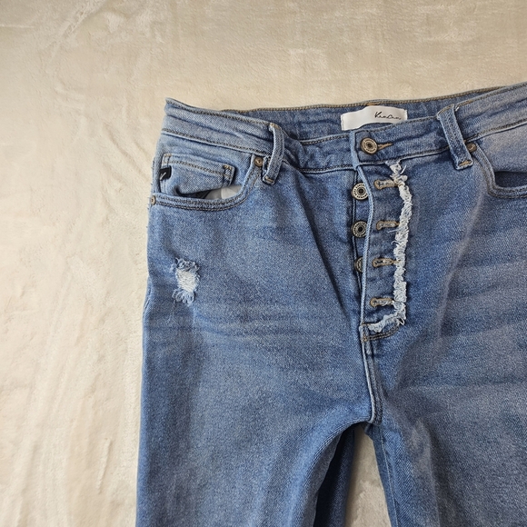 KanCan Jeans Women’s Junior’s 11 29 Waist Distressed Straight Leg Button Fly - Picture 15 of 15